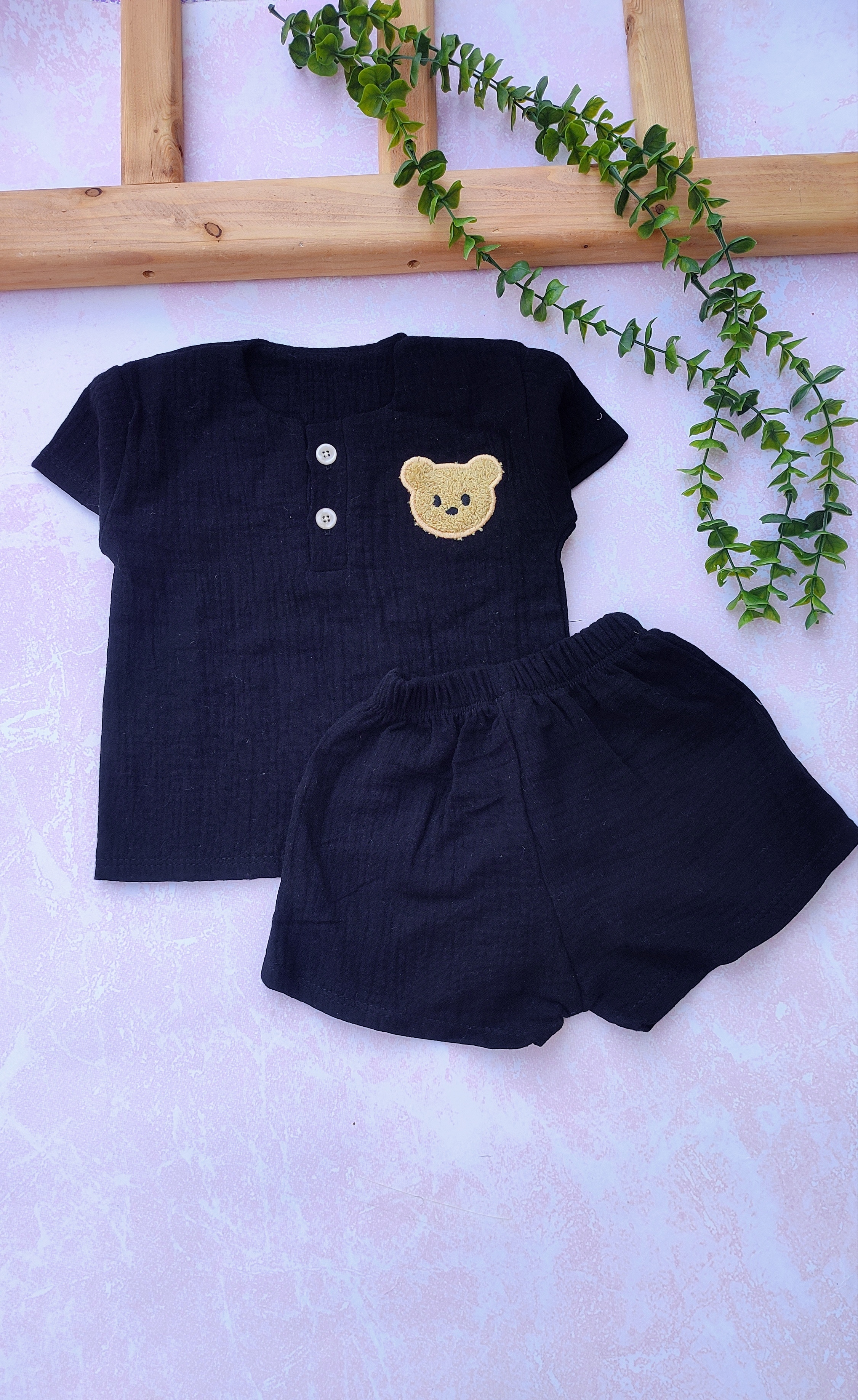 تیشرت شورتک موسلین🐻
