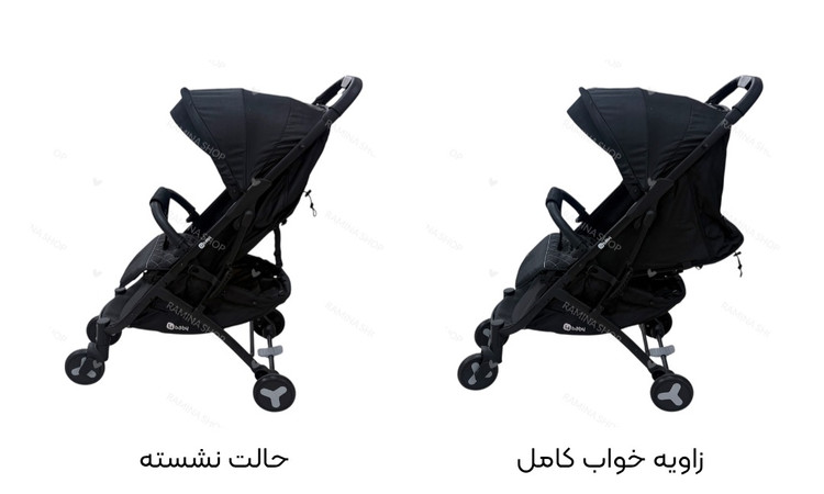 کالسکه مسافرتی مدل S60۰ فوربیبی baby4 , رنگ طوسی